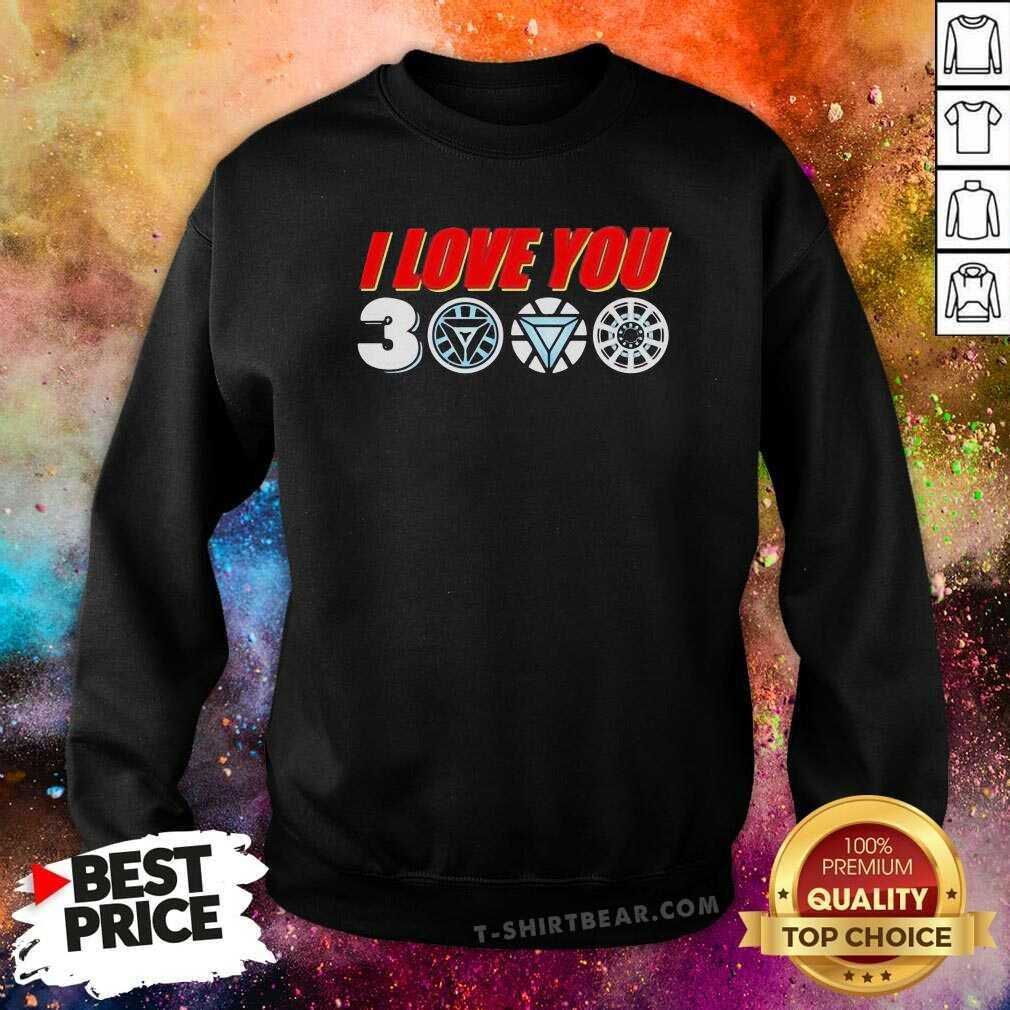 Great Tony Stark Arc Reactor I Love You 3000 Times Shirt