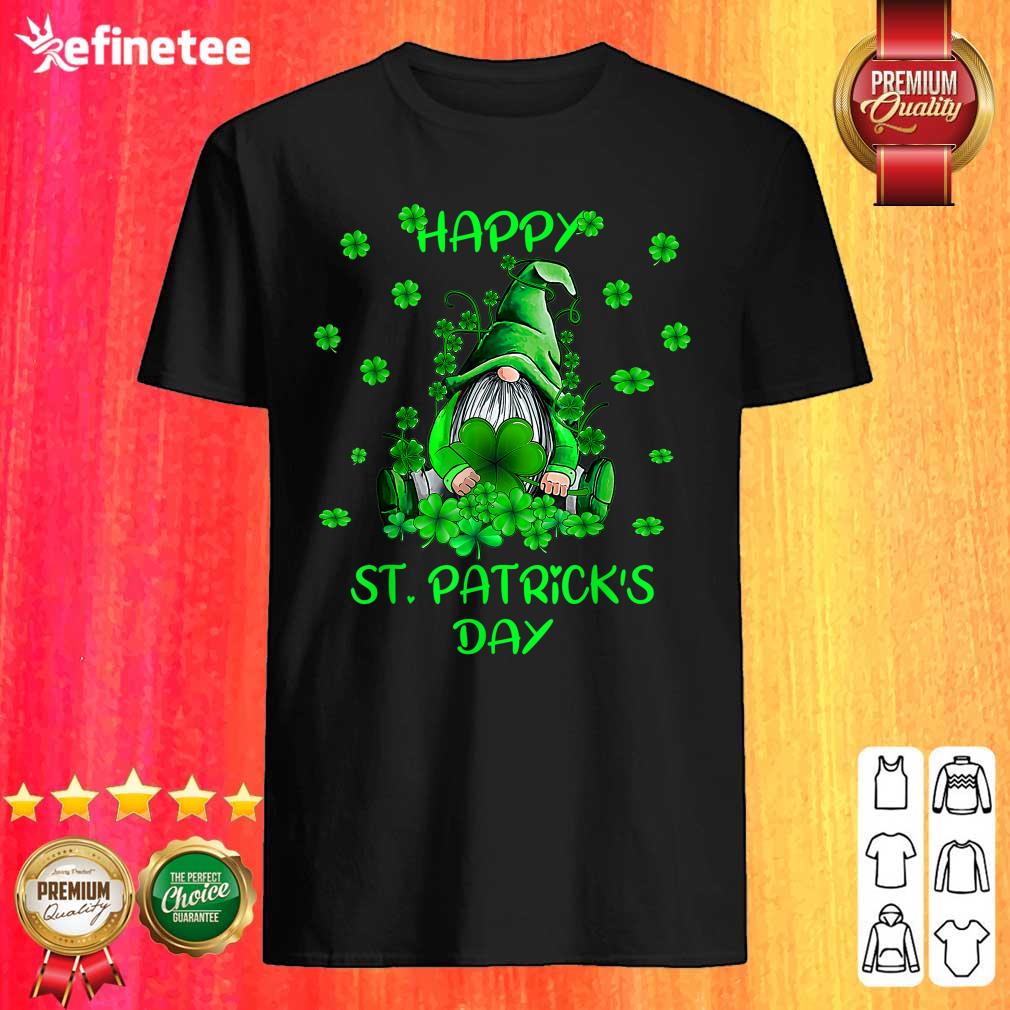 Green Gnome Happy St Patrick’s Day Shirt