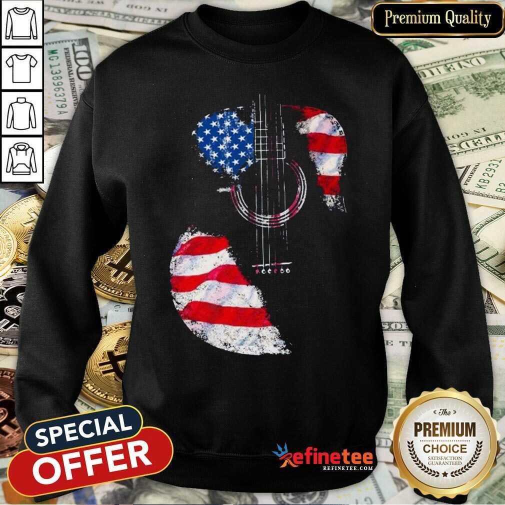 Guitar American Flag Shirt