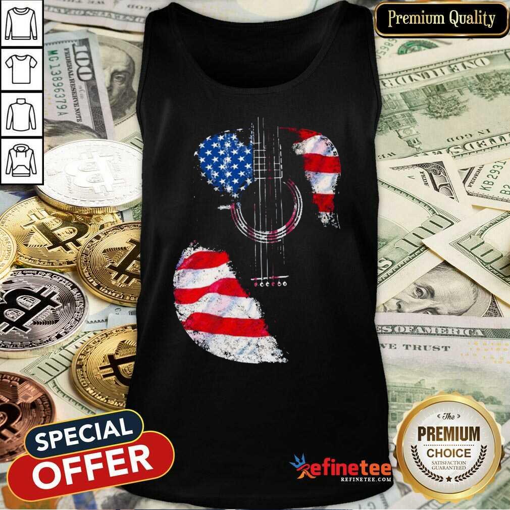 Guitar American Flag Shirt