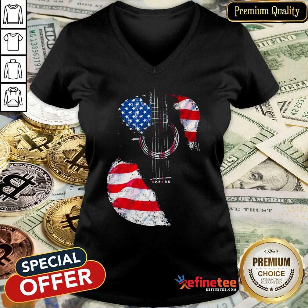 Guitar American Flag Shirt