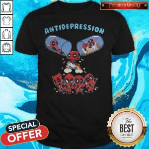 Pretty Deadpool And Unicorn Antidepression Shirt