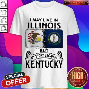 Top I May Live In Maryland But My Story Began In West Virginia Shirt