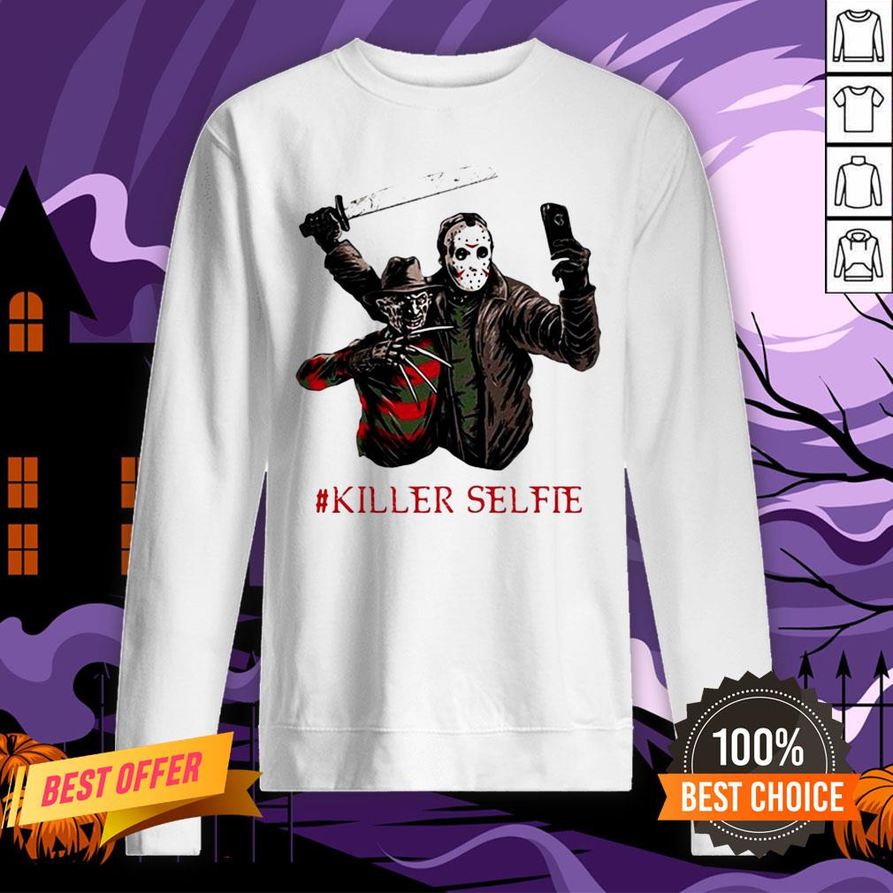 Halloween Freddy Krueger Vs Jason Killer Selfie Shirt
