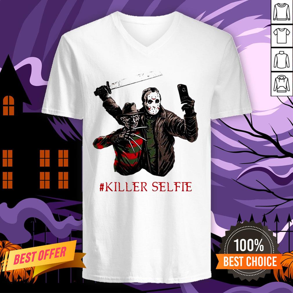 Halloween Freddy Krueger Vs Jason Killer Selfie Shirt