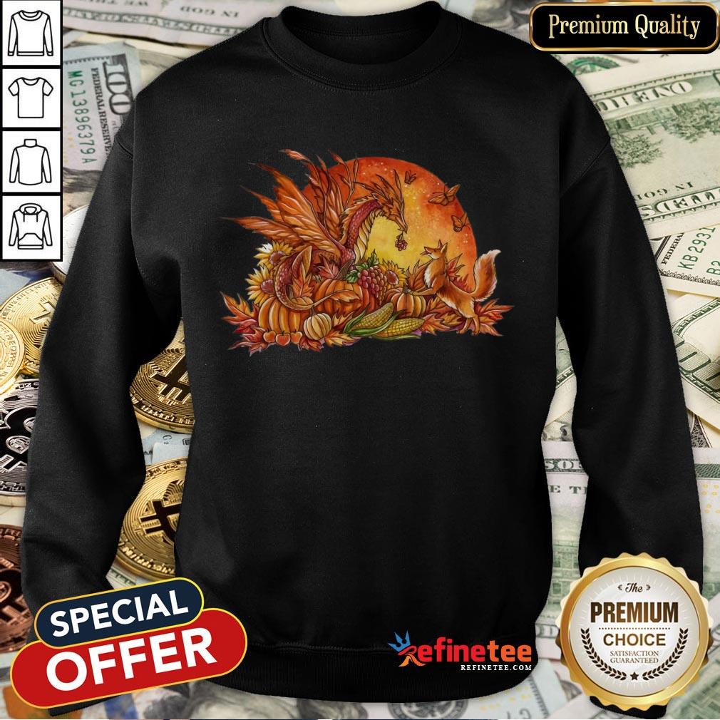 Halloween Pumpkin Dragon Fox Butterflies Shirt