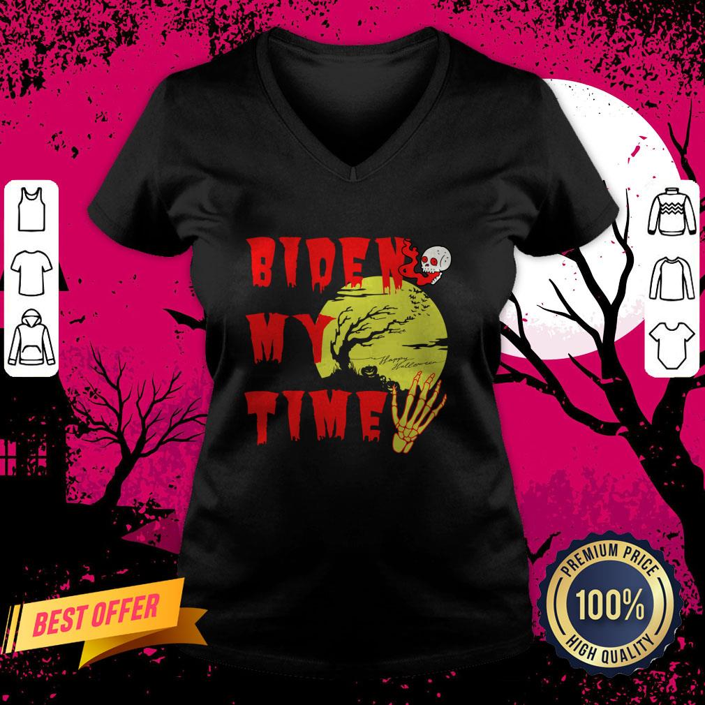 Happy Halloween Biden My Time Skull Shirt
