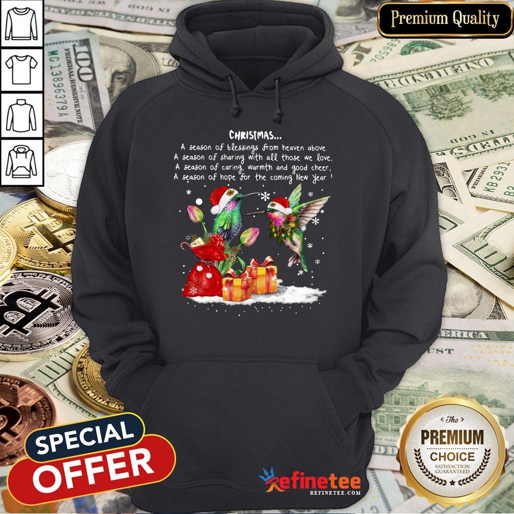 Happy Hummingbird Christmas A Season Of Crewneck Shirt