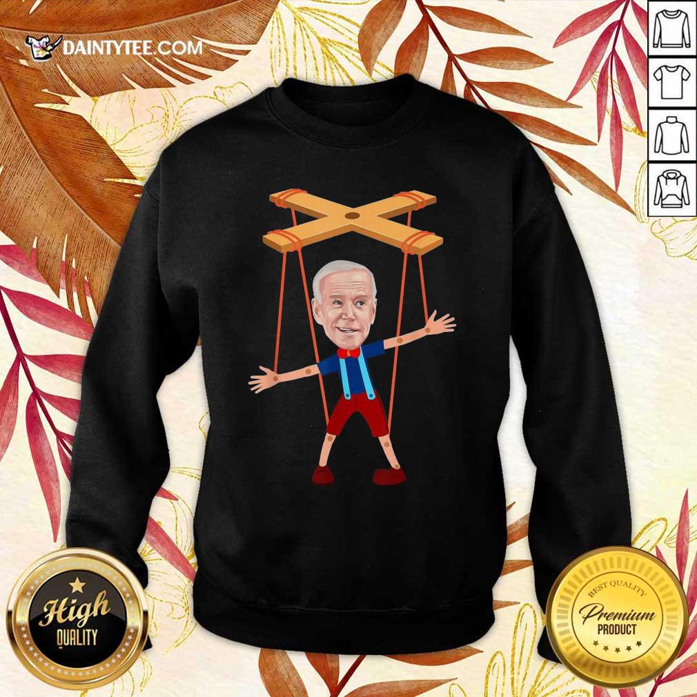 Happy Joe Biden As A Puppet Enthusiastic 2021 Shirt