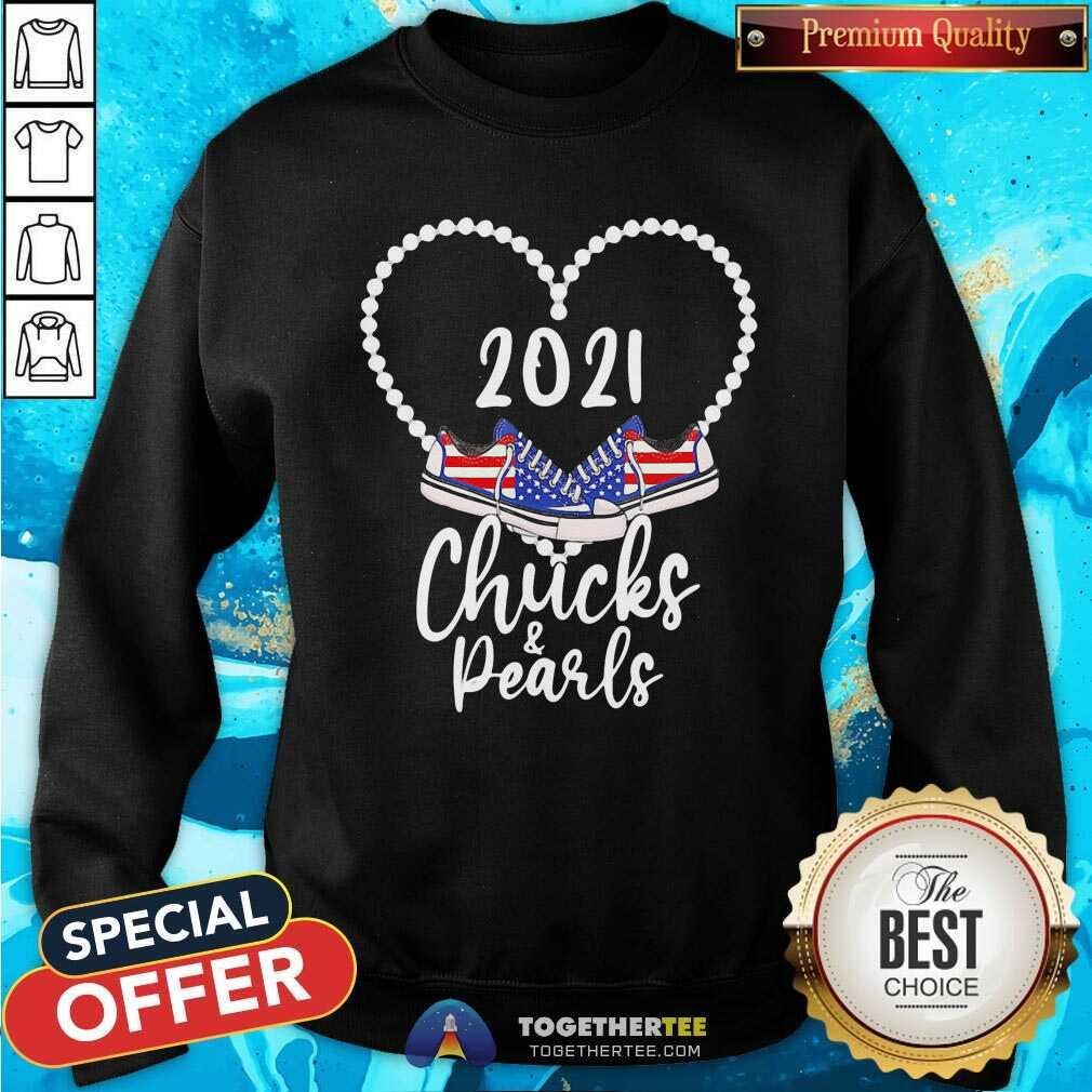 Happy Kamala Harris Chucks And Pearls 2021 Converse American Shirt