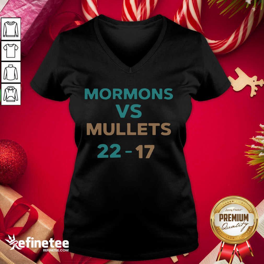 Happy Mormons Vs Mullets 22-17 Shirt