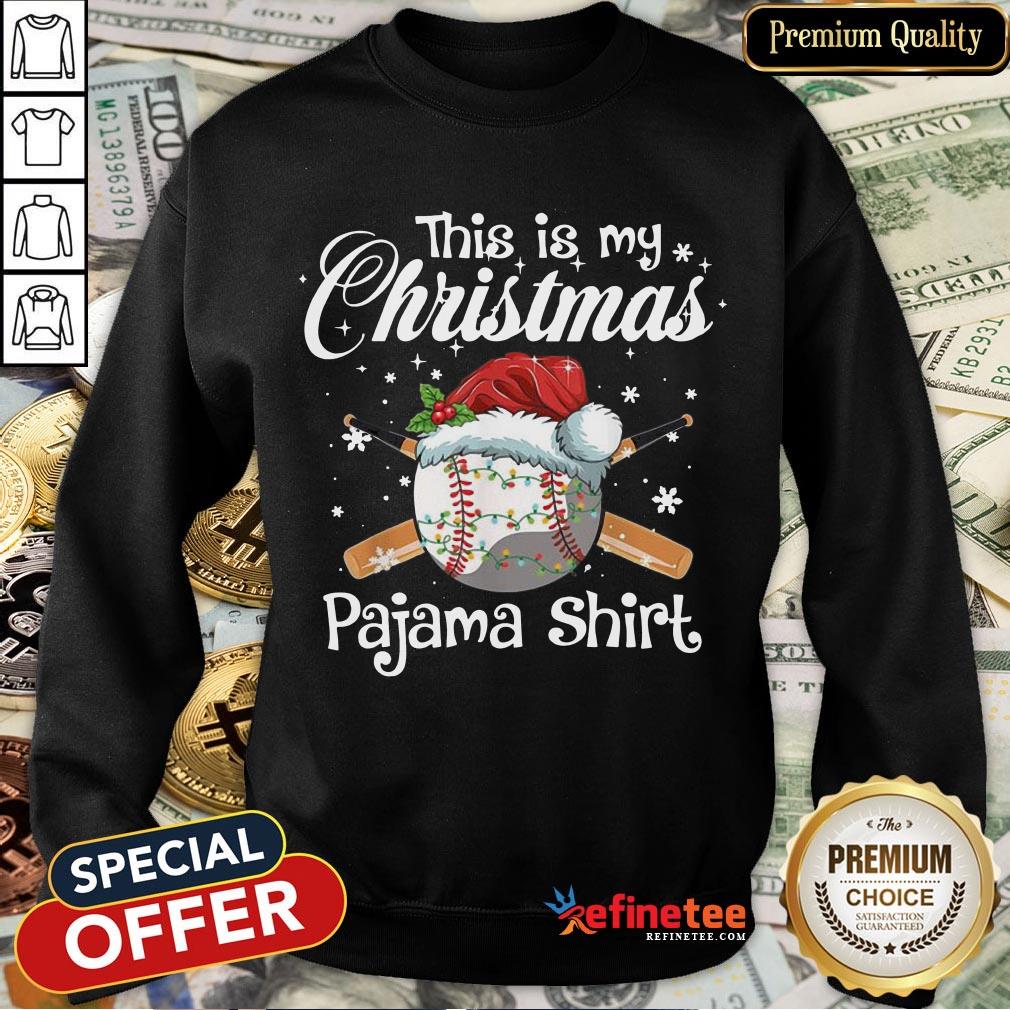 Happy This Is My Christmas Baseball Pajama Shirt