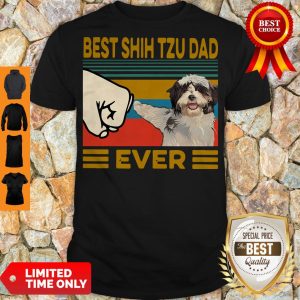 Pretty Bear Shih Tzu Dad Ever Vintage Shirt