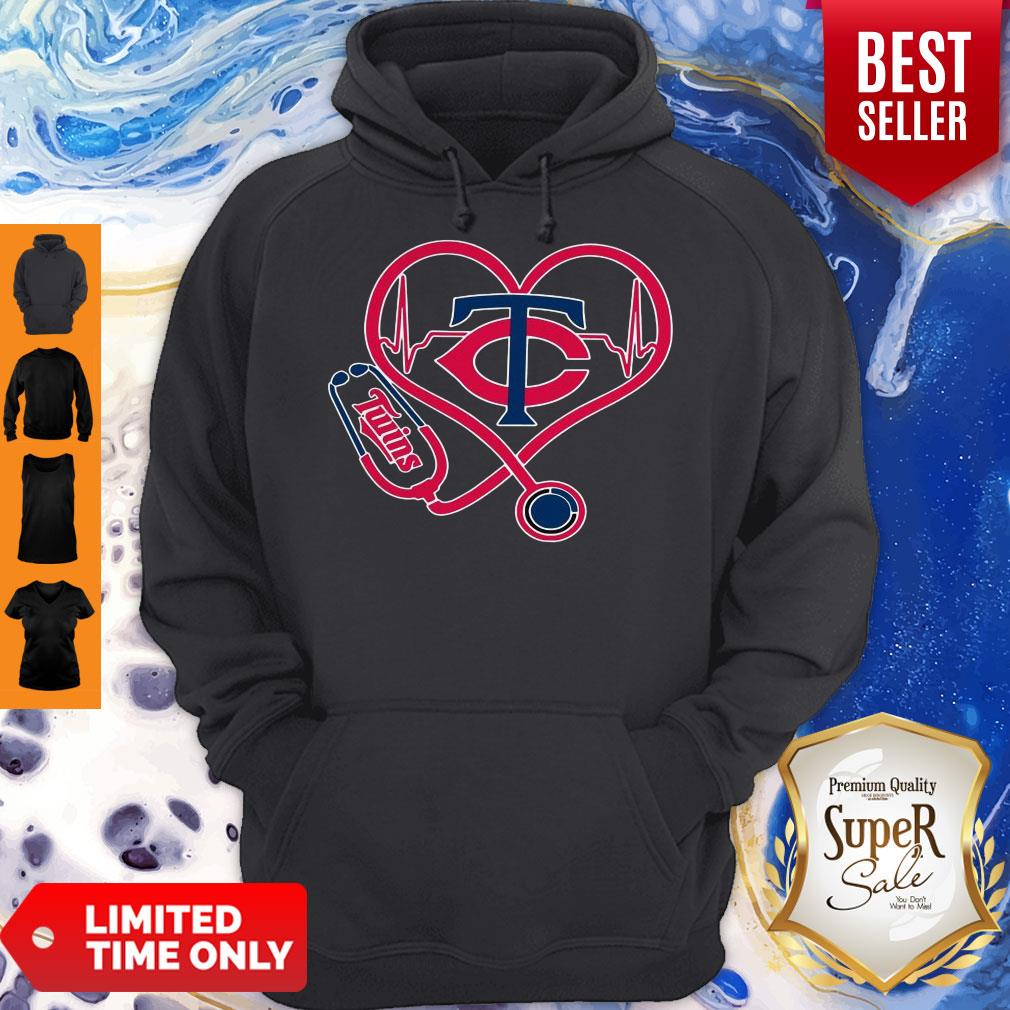 Perfect Minnesota Twins Baseball Stethoscope Heartbeat Shirt