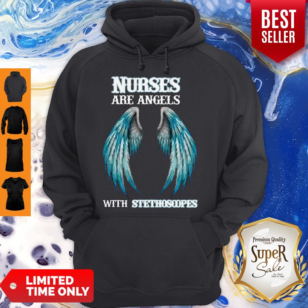 Premium Nurses Are Angels With Stethoscopes Shirt