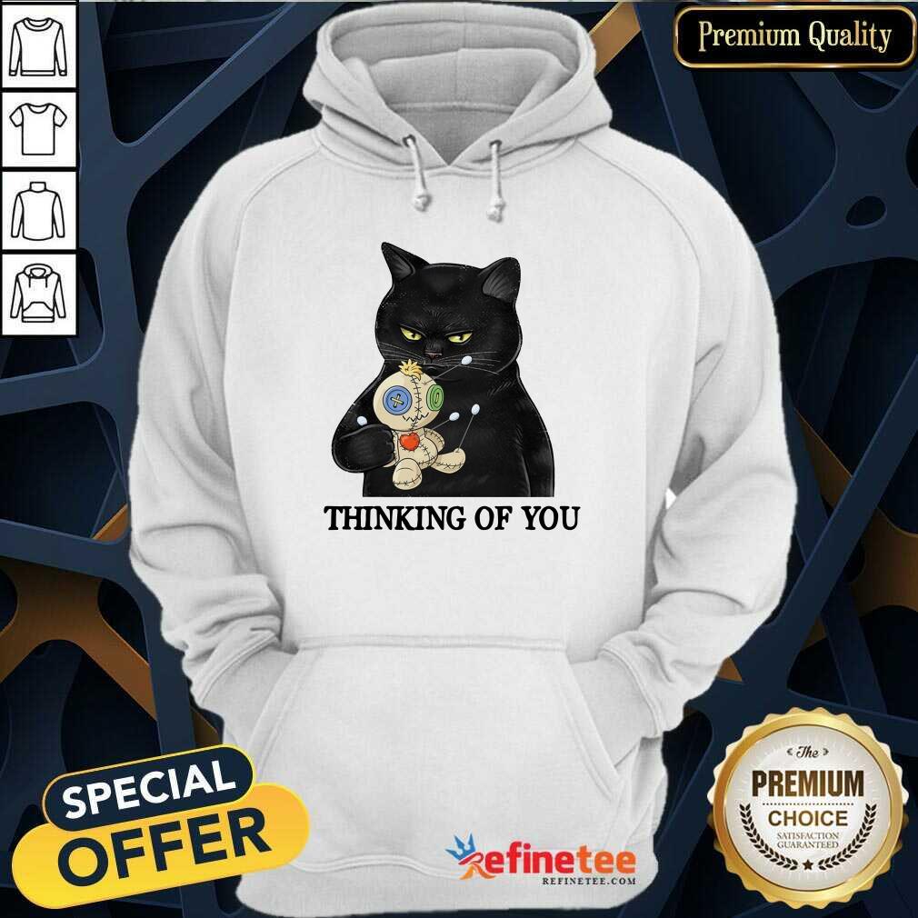 Hot Black Cat Thinking Of You Shirt