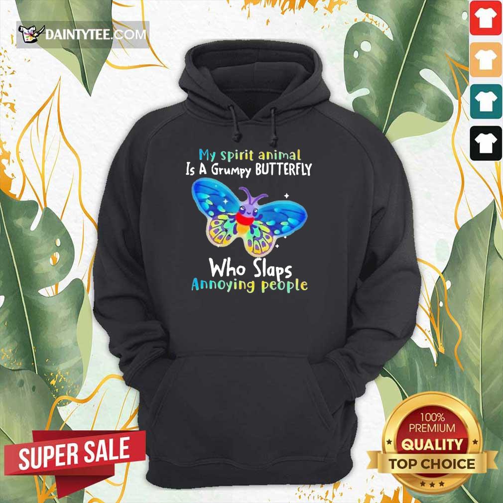 Hot Butterfly My Spirit Animal Is A Grumpy Bee Shirt