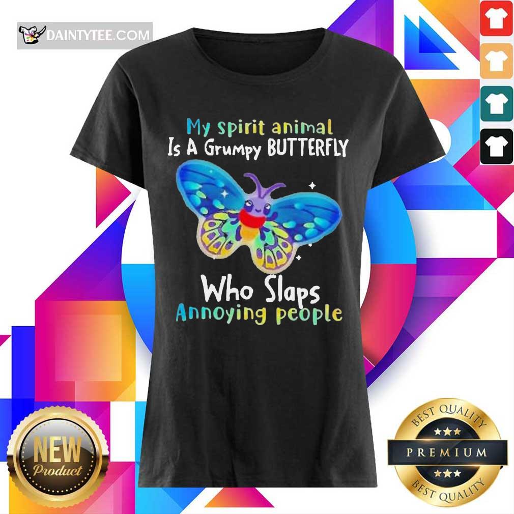 Hot Butterfly My Spirit Animal Is A Grumpy Bee Shirt