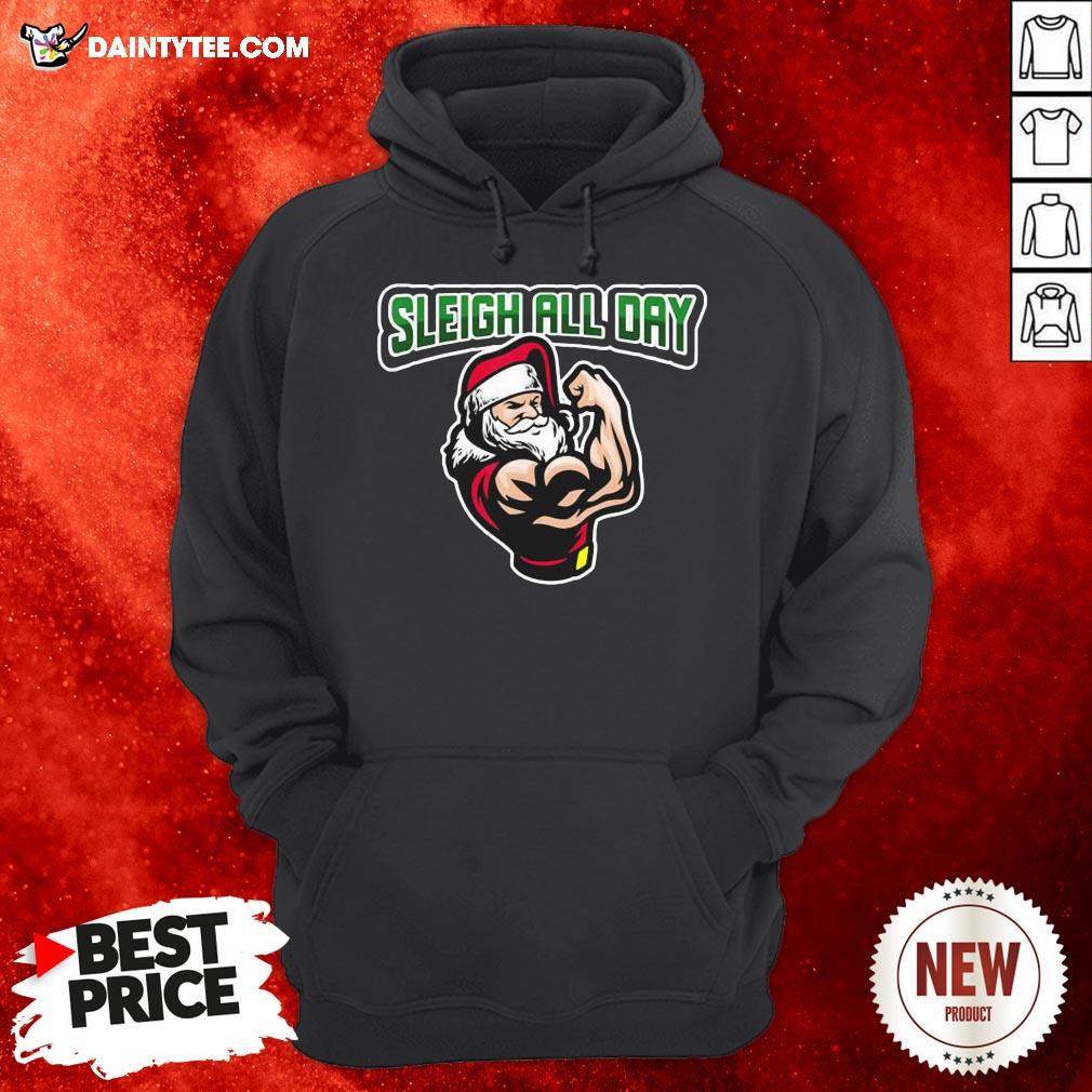 Hot Christmas 2020 Slay All Day Buffed Santa Gift Shirt