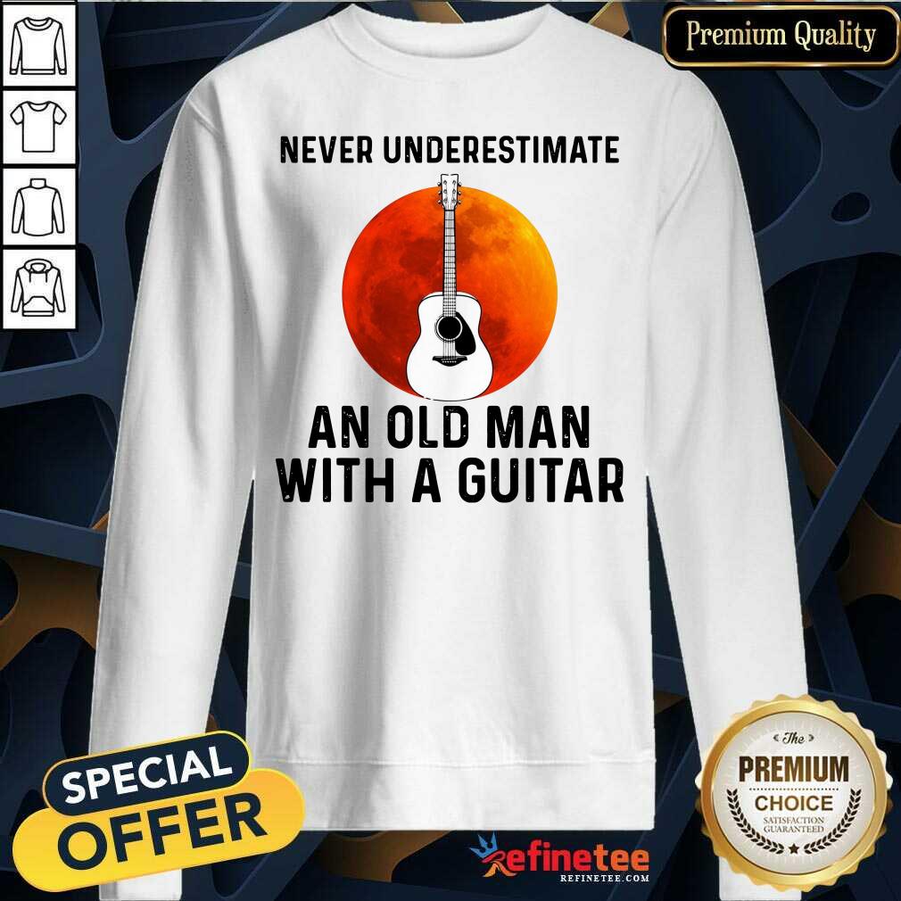 Hot Never Underestimate An Old Woman With A Guitar Shirt