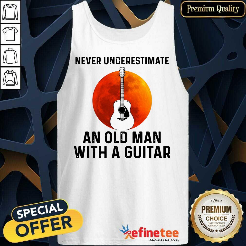 Hot Never Underestimate An Old Woman With A Guitar Shirt