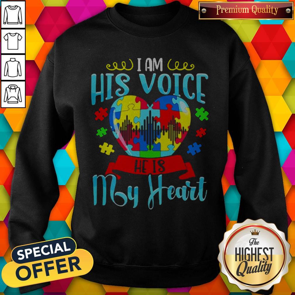 I Am His Voice He Is My Heart Autism Shirt - 2020 Coloring Shirt