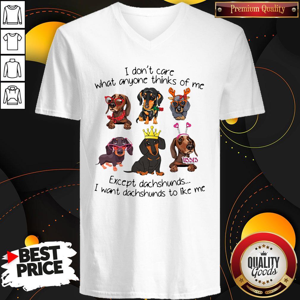 i-dont-care-what-anyone-thinks-of-me-except-dachshunds-i-want-dachshunds-to-like-me-v-neck.jpg