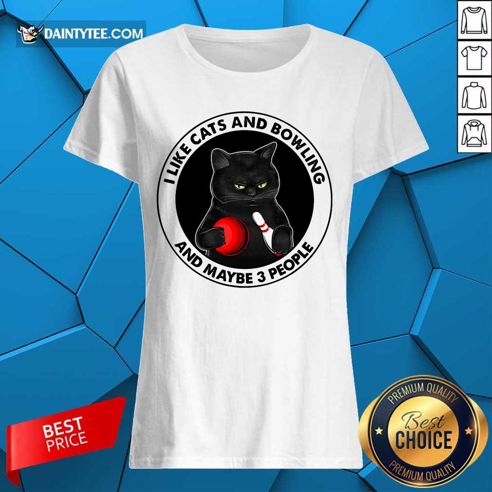 I like Cats And Bowling Shirt