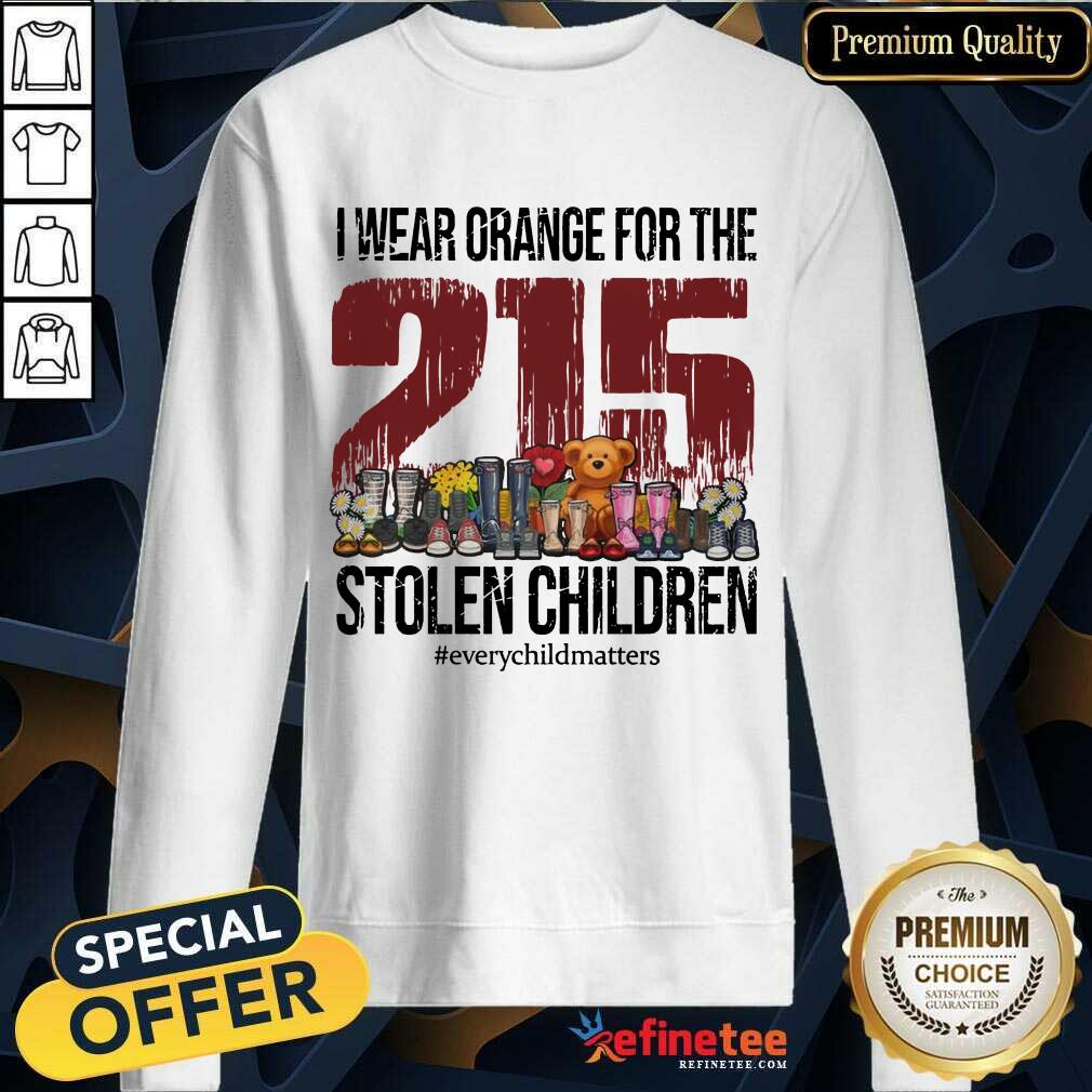 I Wear Orange For The 215 Stolen Children Shirt