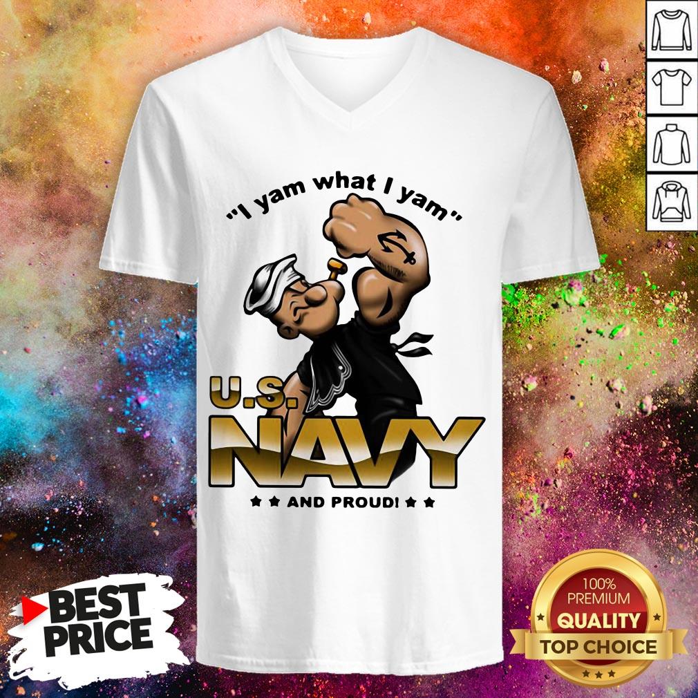 I Yam What I Yam Us Navy And Proud Shirt