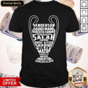 Henderson Sadio Mane Roberto Firmino Salah Fabinho Origi Alisson Shaqiri Milner Shirt