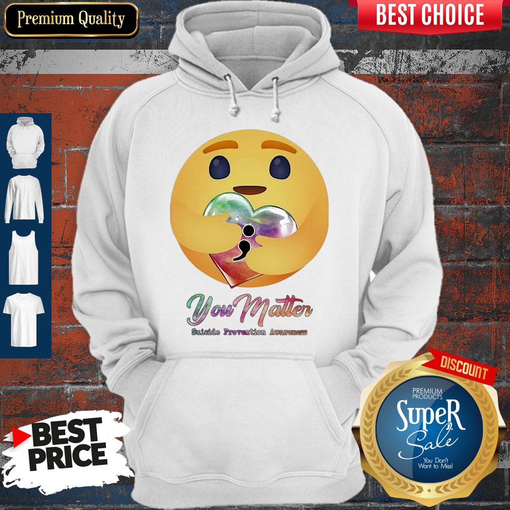 Icon Hug Heart You Matter Suicide Prevention Awareness Shirt