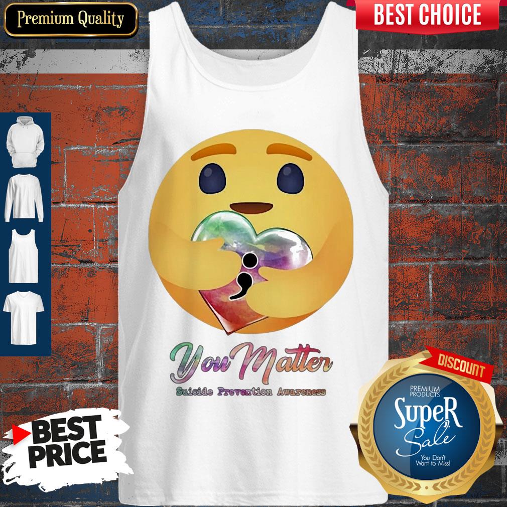 Icon Hug Heart You Matter Suicide Prevention Awareness Shirt