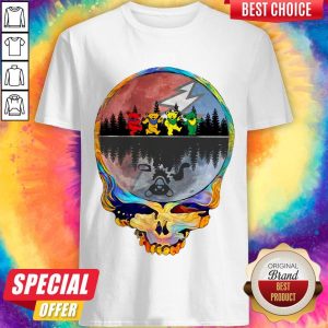 Pretty Grateful Dead Bear Skull Tee Halloween Shirt