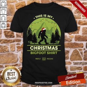 Good Bigfoot Santa This Is My Christmas Bigfoot Shirt