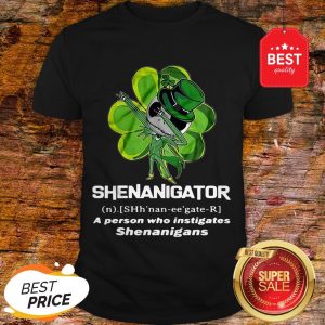 St Patrick’s Day Jack Skeleton Shenanigator A Person Who Instigates Shenanigans Shirt