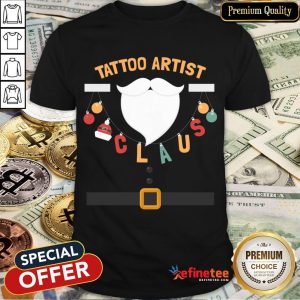 Top Tattoo Artist Claus Santa Costume Funny Christmas Shirt