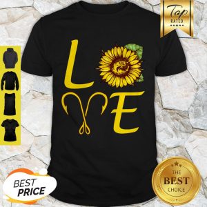Nice Sunflower Love Fishing Hook Shirt