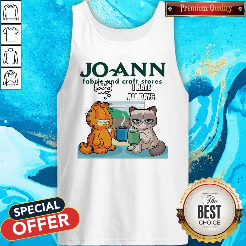 Joann Fabric and Craft Stores Grumpy Cat and Garfield I Hate All Days Shirt