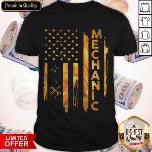 Awesome Mechanic American Flag Shirt