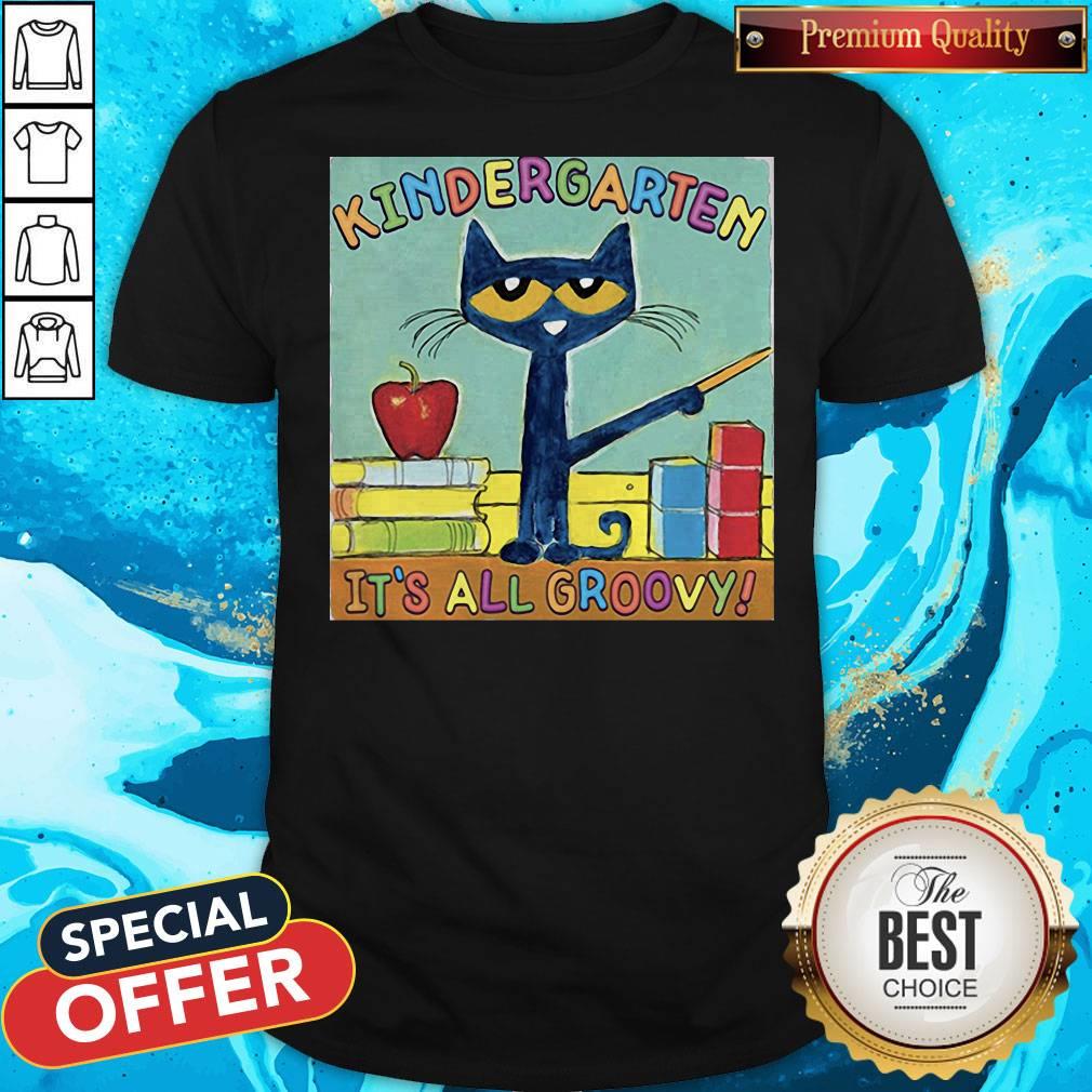 Kindergarten It's All Groovy Cat Shirt