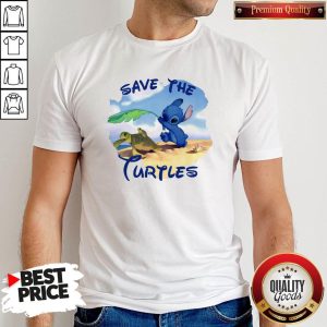 Official Stitch Save The Turtle Shirt