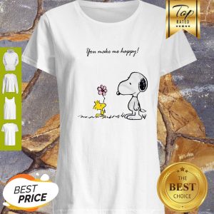 Snoopy And Woodstock You Make Me Happy Shirt