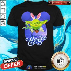Hot Bunny Master Yoda Disney Happy Easter Day 2021 Shirt