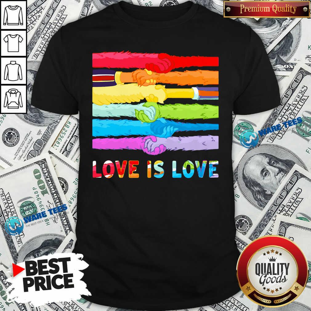 LGBT Hands Love Is Love Shirt