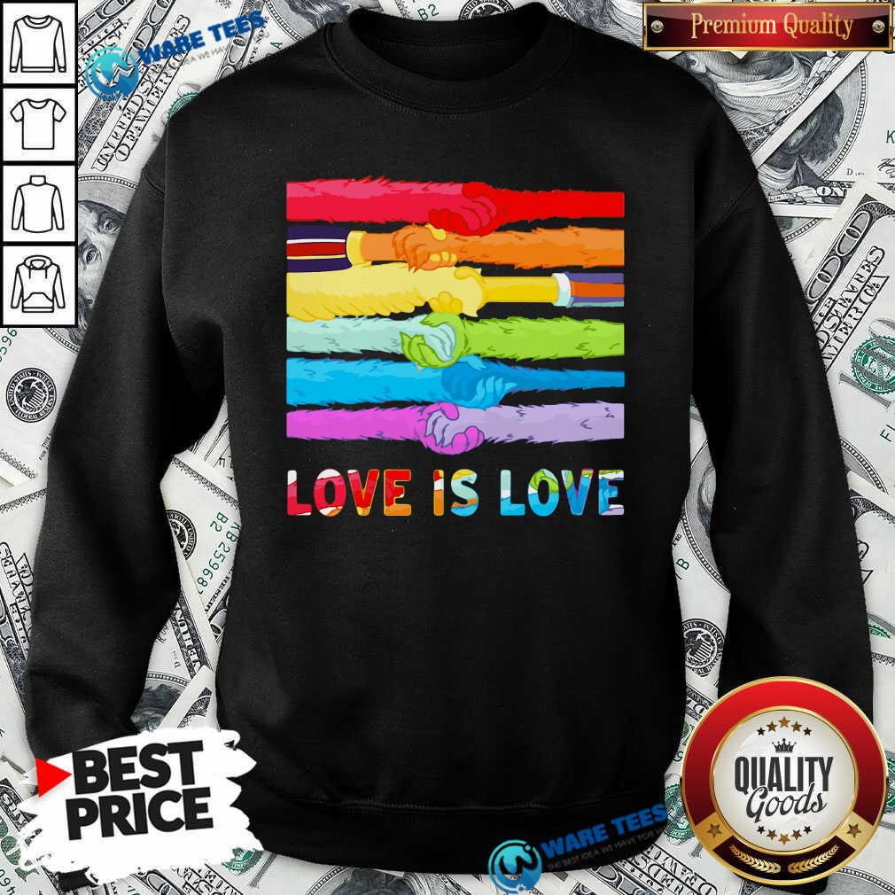 LGBT Hands Love Is Love Shirt