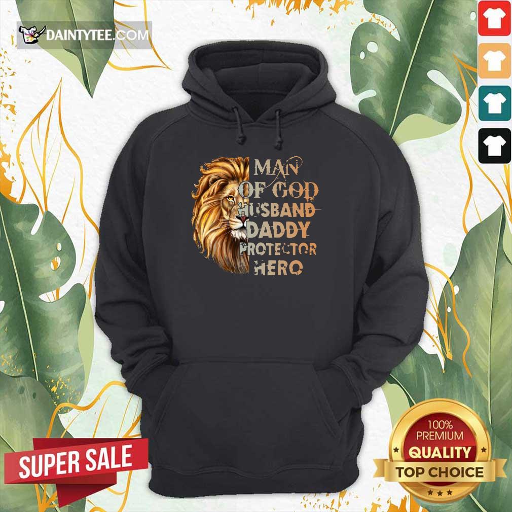 Lion Man Of God Husband Daddy Protector Hero Shirt