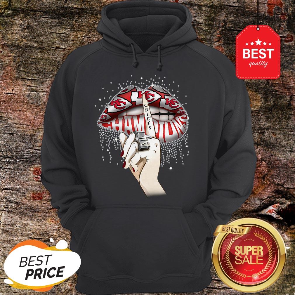 Lips Diamond Kansas City Chiefs Champions Super Bowl Shirt