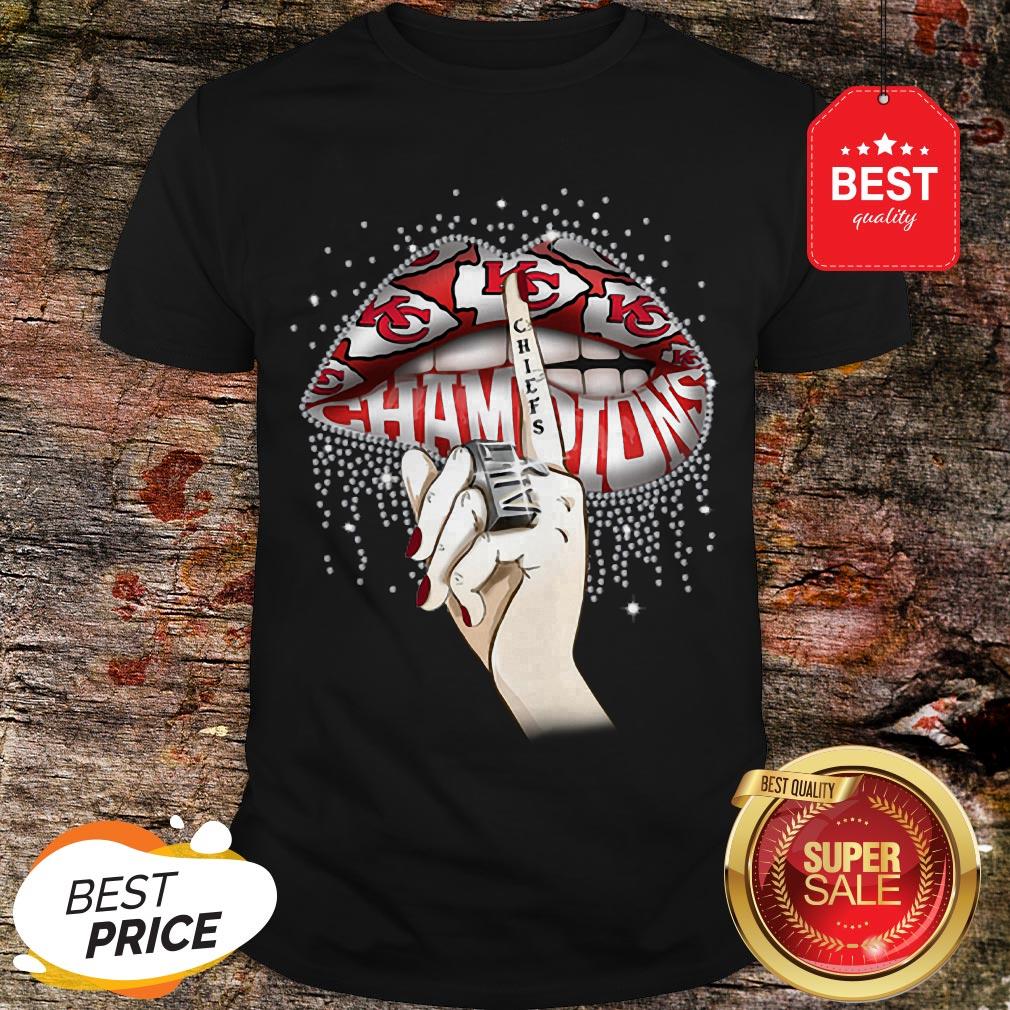 Lips Diamond Kansas City Chiefs Champions Super Bowl Shirt