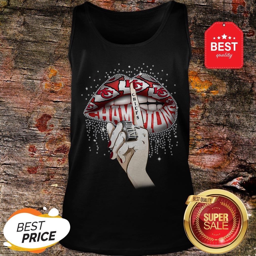 Lips Diamond Kansas City Chiefs Champions Super Bowl Shirt